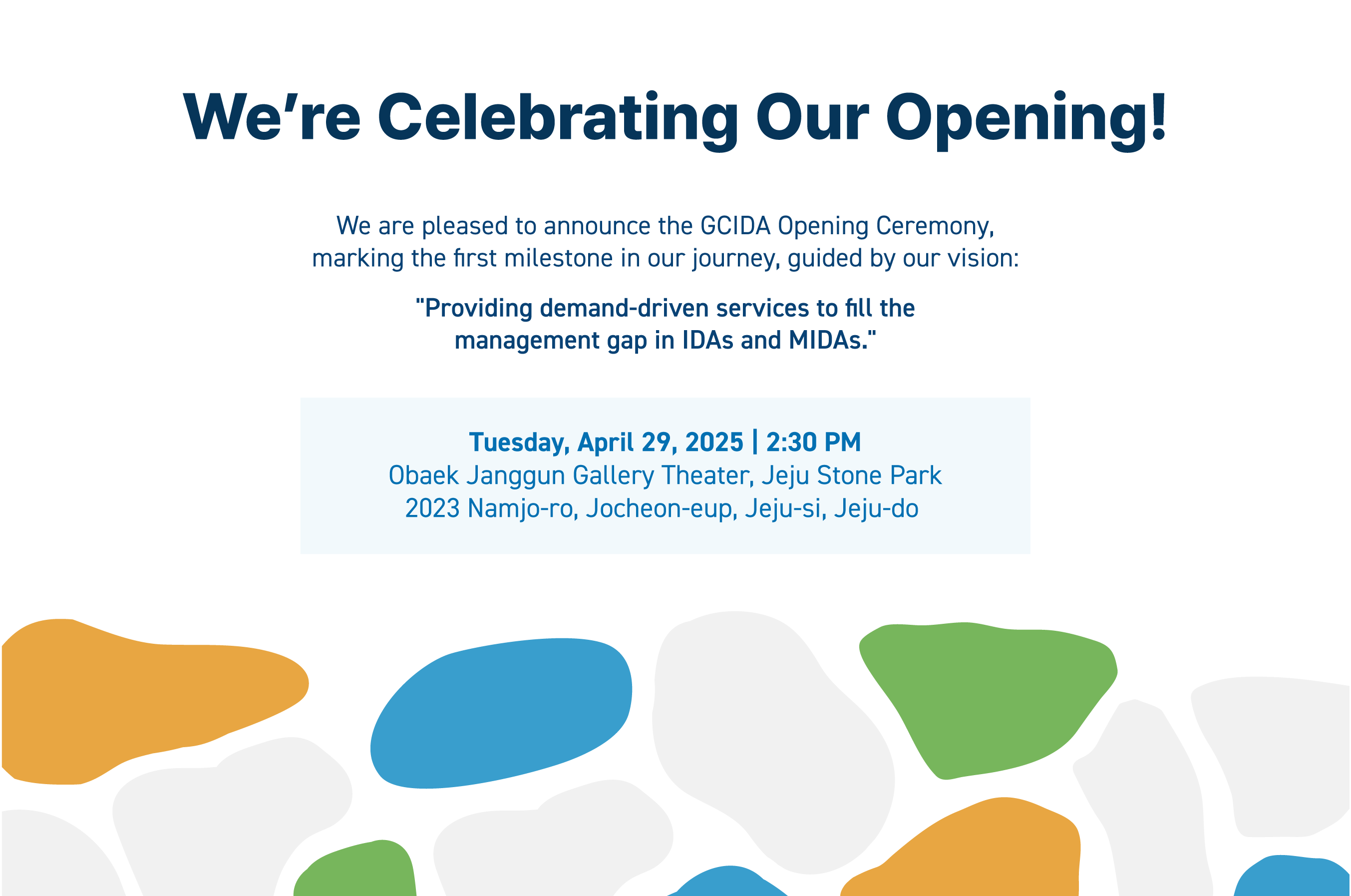 We're Celebrating Our Opening Ceremony